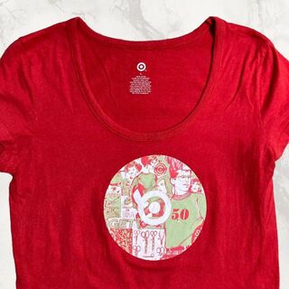 JCE  ビンテージ   赤 アメコミ　◎　50　ハサミ　GET Tシャツ(Tシャツ(半袖/袖なし))