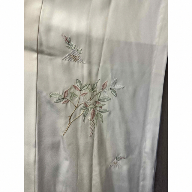 花の刺繍　長襦袢　小柄な方向け　しつけ付き　7日以内購入1割引