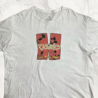 JEO 白 the casualties　カジュアルティーズ　バンド Tシャツ(Tシャツ/カットソー(半袖/袖なし))