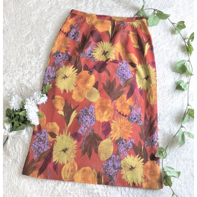 CORDIER(コルディア)のコルディア ❁﻿ フラワープリントスカート ❁﻿ レディースのスカート(ひざ丈スカート)の商品写真