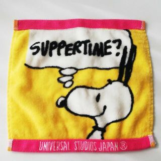 SNOOPY - USJ　ユニバ　スヌーピー　ハンカチ　タオル　タオルハンカチ　黄色　イエロー