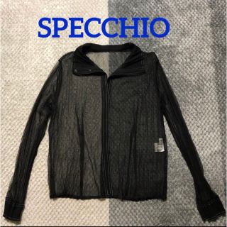 スペッチオ(SPECCHIO)のスペッチオ　メッシュ　シャツ型　羽織物(カットソー(長袖/七分))