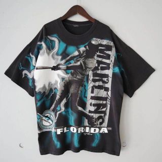 90s MLB Florida Marlins Tシャツ(Tシャツ/カットソー(半袖/袖なし))