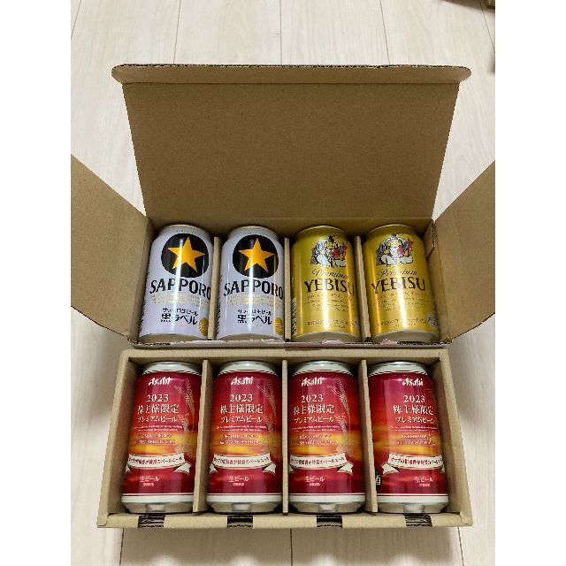 アサヒビール株主優待　サッポロビール株主優待 食品/飲料/酒の酒(ビール)の商品写真