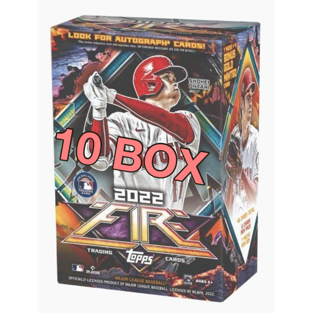 MLB(メジャーリーグベースボール)の2022 Topps Fire Baseball Blaster Box エンタメ/ホビーのトレーディングカード(Box/デッキ/パック)の商品写真