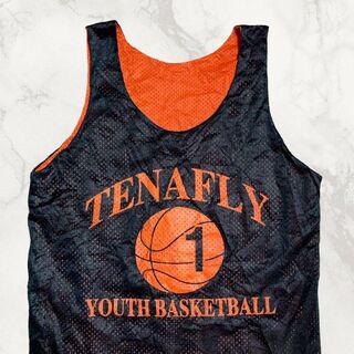 JEA ビンテージ 黒 オレンジ バスケットボール　TENAFLY ゲームシャツ(タンクトップ)