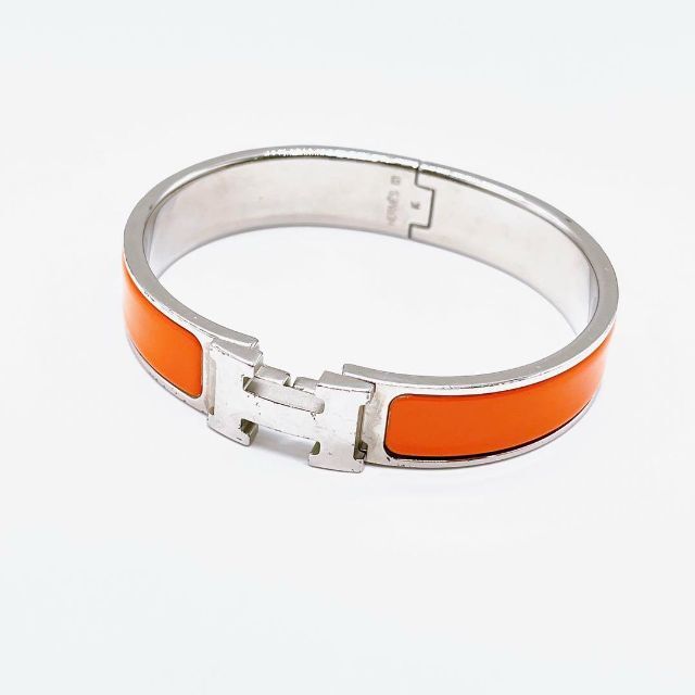 Hermes - エルメス Hバングル クリッククラックPM ブランド オレンジの