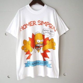 90s The Simpsons Homer Simpson Tシャツ(Tシャツ/カットソー(半袖/袖なし))