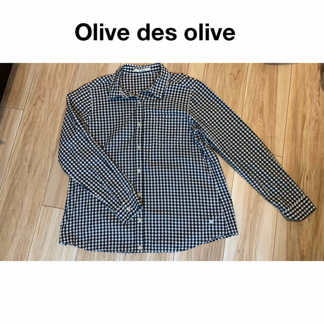 OLIVEdesOLIVE(オリーブデオリーブ)のオリーブデオリーブ　ギンガムチェックシャツ レディースのトップス(シャツ/ブラウス(長袖/七分))の商品写真