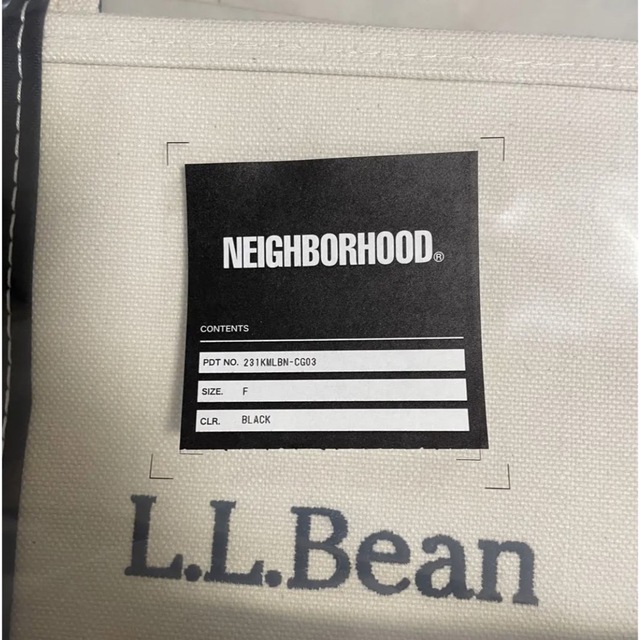 NEIGHBORHOOD X L.L.BEAN . BLACK TOTE-M | patisserie-cle.com