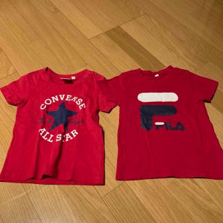 コンバース(CONVERSE)のconverse・FILA半袖Tシャツset【size100】(Tシャツ/カットソー)