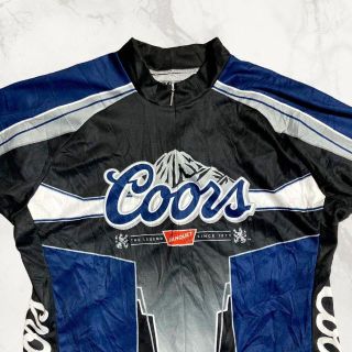 JDQ Coors ビンテージ coors ビール　サイクリングシャツ Tシャツ(Tシャツ/カットソー(半袖/袖なし))