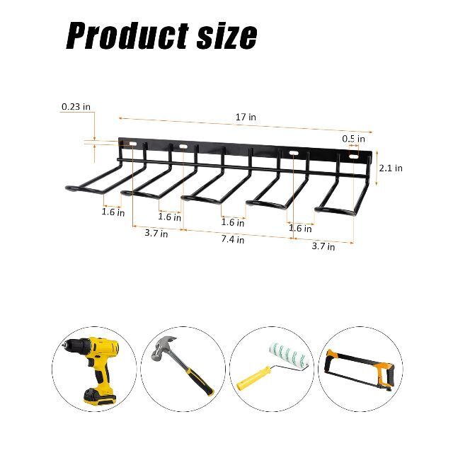 WellMall 電動工具オーガナイザーホルダー 2個パック 壁マウントスタ