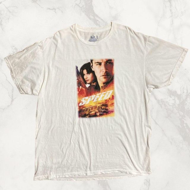 JDJ ビンテージ   白 スピード　SPEED　映画　ムービー Tシャツ メンズのトップス(Tシャツ/カットソー(半袖/袖なし))の商品写真