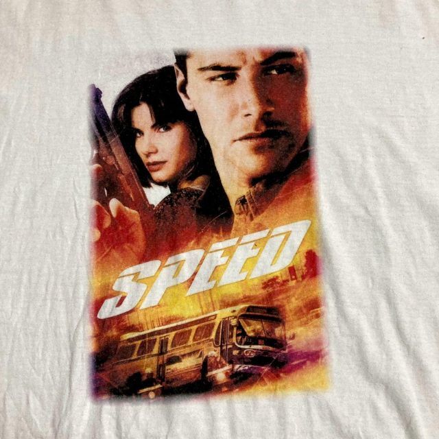 JDJ ビンテージ   白 スピード　SPEED　映画　ムービー Tシャツ メンズのトップス(Tシャツ/カットソー(半袖/袖なし))の商品写真