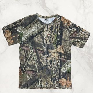 JDF MOSSY OAK ビンテージ パキ製 総柄　ボタニカル　枯葉 Tシャツ(Tシャツ/カットソー(半袖/袖なし))