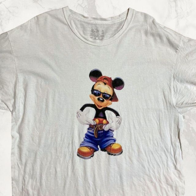 JDE ビンテージ   白 ミッキー　ヒップホップ　ラッパー Tシャツ メンズのトップス(Tシャツ/カットソー(半袖/袖なし))の商品写真