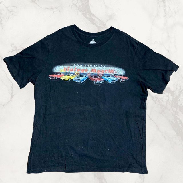 JCZ  ビンテージ  パキスタン製 黒 マッスルカー　クラシック Tシャツ メンズのトップス(Tシャツ/カットソー(半袖/袖なし))の商品写真