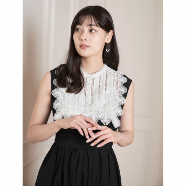 画像1: Grace Cotton-Blend Long Dressレディース