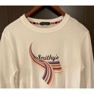 ポールスミス(Paul Smith)の【美品】Paul Smith ポールスミス メンズ ロンT Mサイズ ホワイト(Tシャツ/カットソー(七分/長袖))