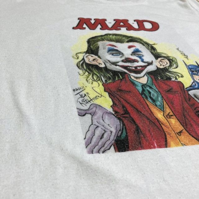 JCW ビンテージ   白 MAD　マッドマガジン　ジョーカー Tシャツ メンズのトップス(Tシャツ/カットソー(半袖/袖なし))の商品写真