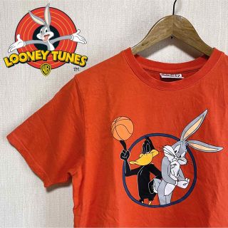 LOONEY TUNES ルーニーテューンズ オレンジ Tシャツ バニー ダック(Tシャツ/カットソー(半袖/袖なし))