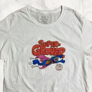 JCR ビンテージ   白 セサミストリート　スーパー　グローバー Tシャツ(Tシャツ/カットソー(半袖/袖なし))