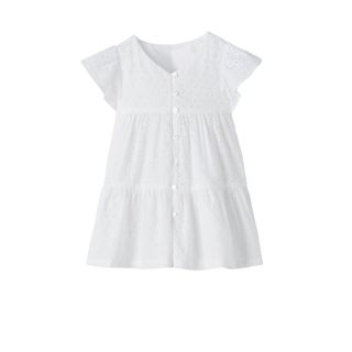 ザラキッズ(ZARA KIDS)のZARA ワンピ　白　レース　女の子　2y 90 95 スカート　フリル　3y(ワンピース)