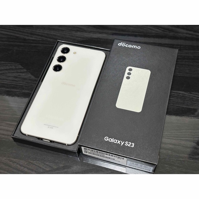 正規品 Galaxy 美品 Cream SC-51D S23 Galaxy simフリー ドコモ