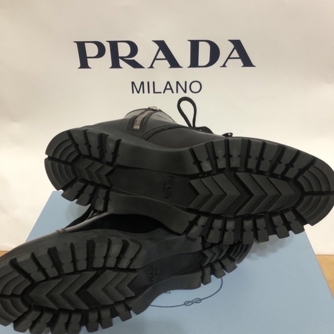 PRADA - 日曜までセール新品・未使用品・プラダ レースアップブーツ 34