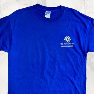 JCB GILDAN ビンテージ 青 キングセンター　アトランタ　企業 Tシャツ(Tシャツ/カットソー(半袖/袖なし))
