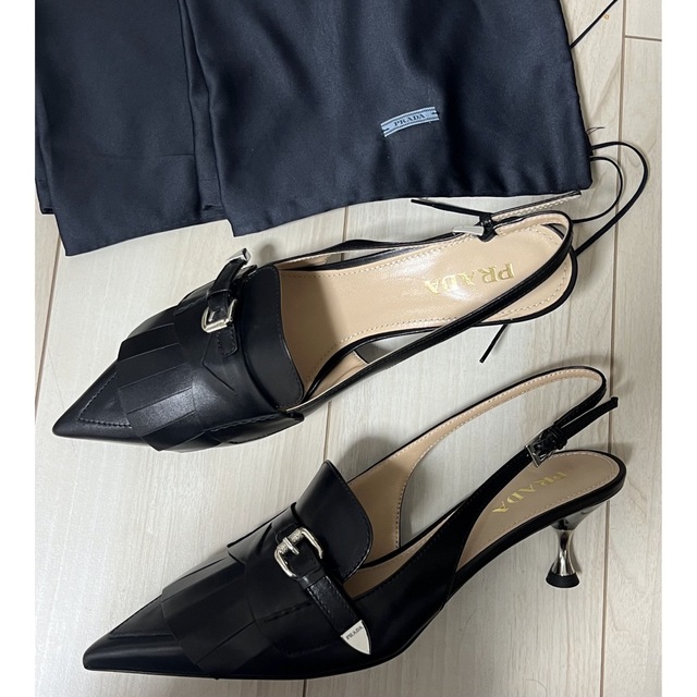宅配便送料無料 新品。PRADA プラダ ミュール パンプス 36 - 通販