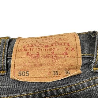 Levi's - 【Levis 505】90's USA製 ブラックデニムパンツ A-737の通販