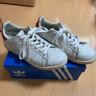 アディダス(adidas)のアディダス スタンスミス ラン ホワイト ラン ホワイト レッド(スニーカー)