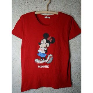 ディズニー(Disney)のo6345　ディズニー　レディース　ミニー　マウス　デザイン　tシャツ(Tシャツ(半袖/袖なし))