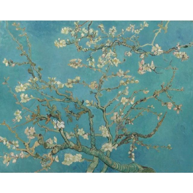 新品 ゴッホ「花咲くアーモンドの木の枝」のA4サイズ 高級印刷画 額なし。 | フリマアプリ ラクマ
