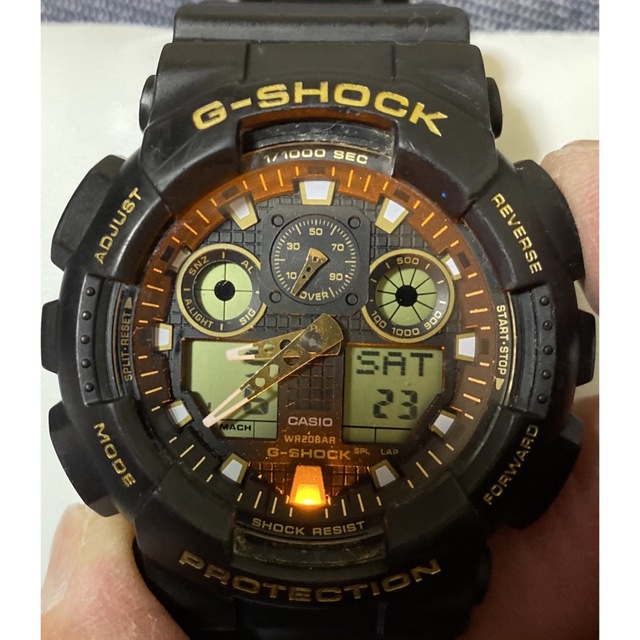 CASIO(カシオ)のカシオ　G-SHOCK GA−100GBX 電池交換済 メンズの時計(腕時計(デジタル))の商品写真