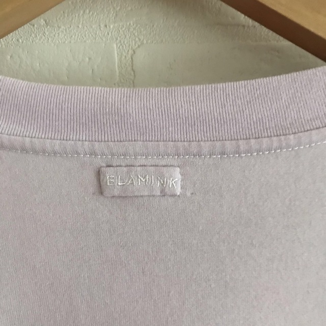 BLAMINK(ブラミンク)のBLAMINK コットン クルーネック オーバーサイズ  Tシャツ ラベンダー メンズのトップス(Tシャツ/カットソー(半袖/袖なし))の商品写真