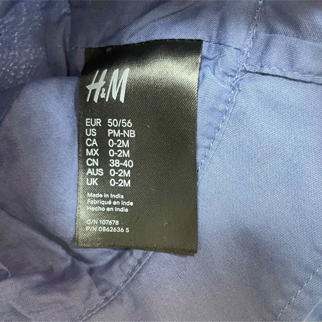 H&M(エイチアンドエム)のH&M 0-2month 帽子 キッズ/ベビー/マタニティのこども用ファッション小物(帽子)の商品写真