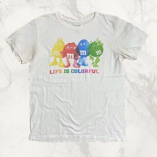 JBH m&ms ビンテージ  白 エムアンドエムズ　プリント　キャラ Tシャツ(Tシャツ/カットソー(半袖/袖なし))