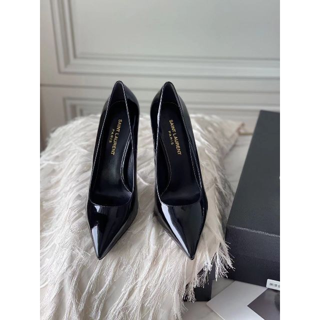 超目玉 SAINT LAURENT PARIS オピウム パテント パンプス YSL