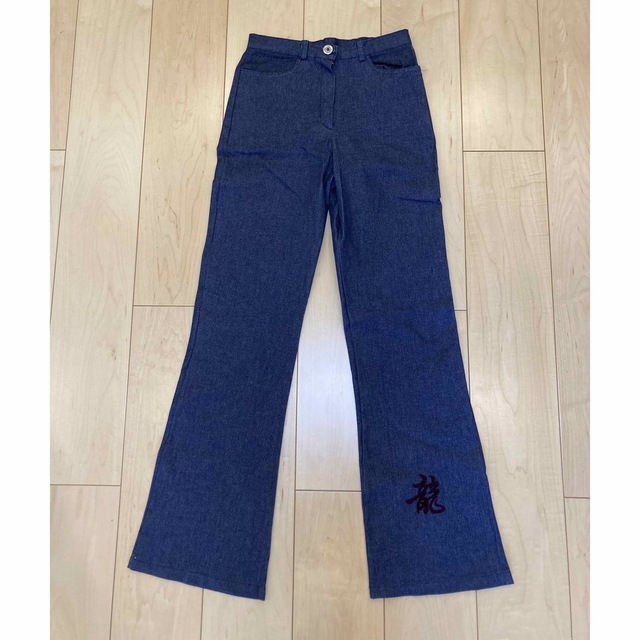 専用 90s vintage kanji flare denim レディースのパンツ(デニム/ジーンズ)の商品写真