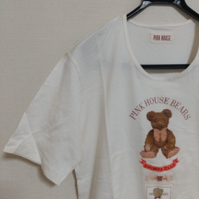PINK HOUSE(ピンクハウス)の【トレンド】PINK HOUSE ピンクハウス ベアーTシャツ レディースのトップス(Tシャツ(半袖/袖なし))の商品写真