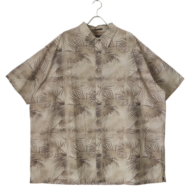 00s STJOHNSBAY 3XL Brown Aloha Shirt