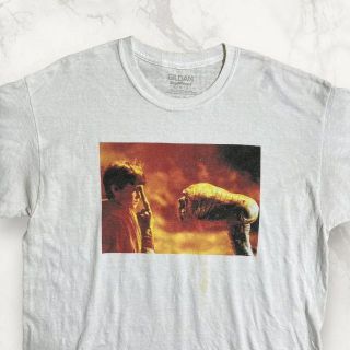 JAZ GILDAN ビンテージ   白 ET　映画　ムービー Tシャツ(Tシャツ/カットソー(半袖/袖なし))