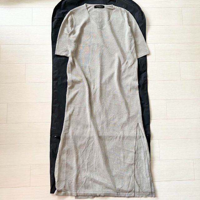 6周年記念イベントが DAMAcollection ラメ ロングワンピース スリット