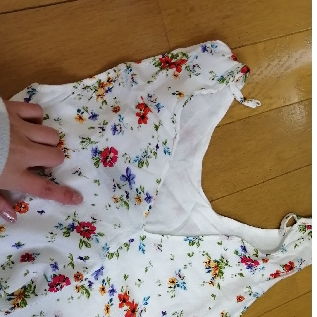 ZARA(ザラ)のZARA 2way 花柄タンクトップ ブラウス レディースのトップス(シャツ/ブラウス(半袖/袖なし))の商品写真