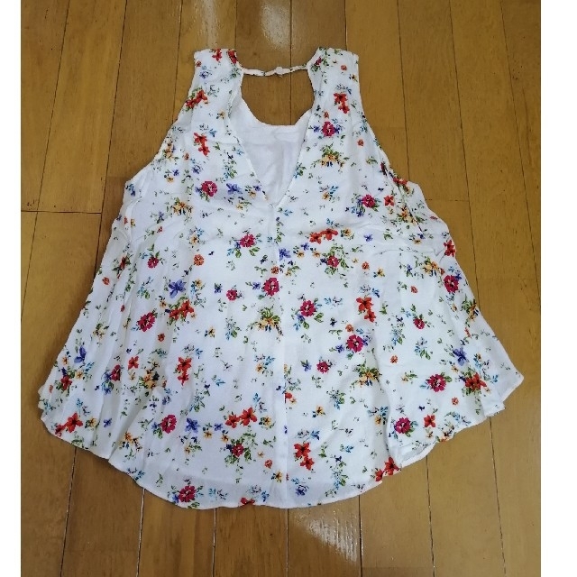 ZARA(ザラ)のZARA 2way 花柄タンクトップ ブラウス レディースのトップス(シャツ/ブラウス(半袖/袖なし))の商品写真