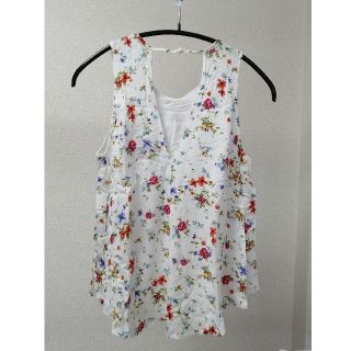 ザラ(ZARA)のZARA 2way 花柄タンクトップ ブラウス(シャツ/ブラウス(半袖/袖なし))