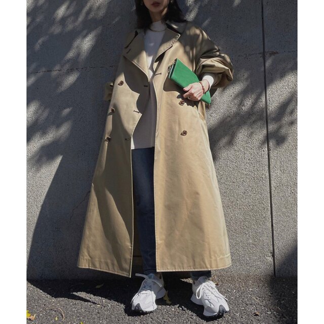 Ameri VINTAGE - Ameri TURKEY ORGANIC FLARE TRENCH COATの通販 by